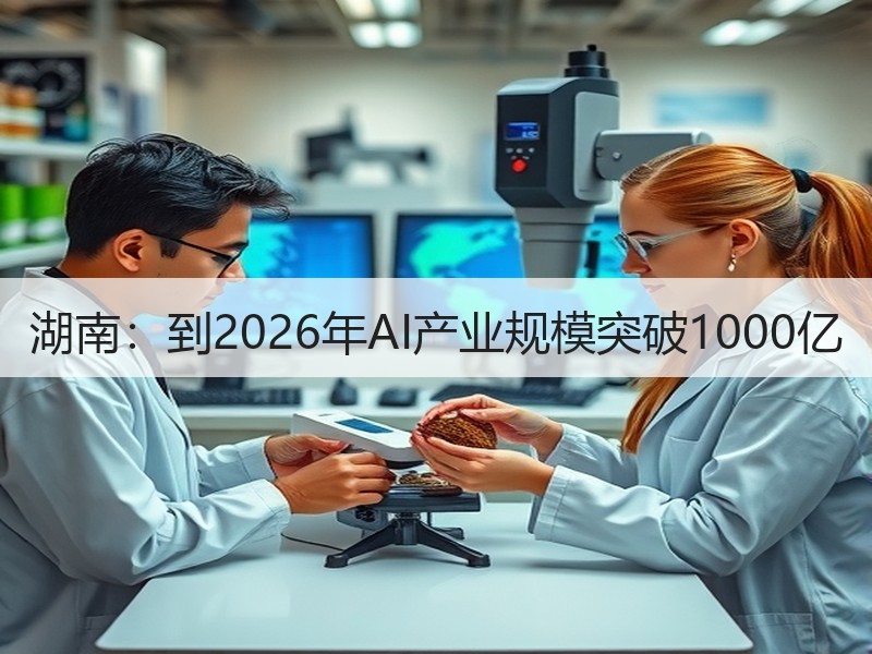 湖南：到2026年AI产业规模突破1000亿
