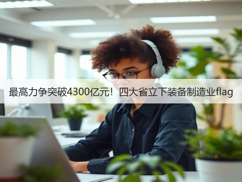 最高力争突破4300亿元！四大省立下装备制造业flag
