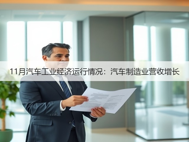 11月汽车工业经济运行情况:汽车制造业营收增长(图2) 11月汽车工业经济运行情况:汽车制造业营收增长(图2)