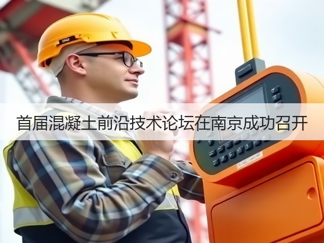 首届混凝土前沿技术论坛在南京成功召开(图1) 首届混凝土前沿技术论坛在南京成功召开(图1)