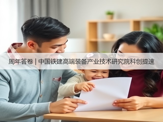 周年答卷 | 中国铁建高端装备产业技术研究院科创提速(图1) 周年答卷 | 中国铁建高端装备产业技术研究院科创提速(图1)