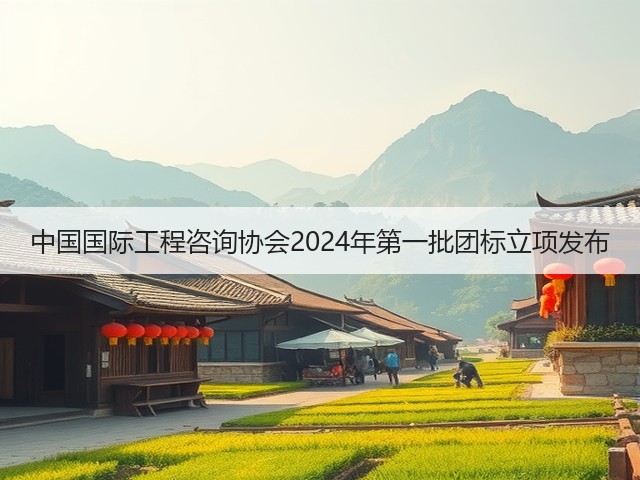 中国国际工程咨询协会2024年第一批团标立项发布(图2)