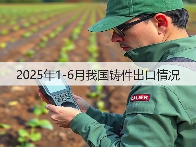 2025年1-6月我国铸件出口情况 2025年1-6月我国铸件出口情况