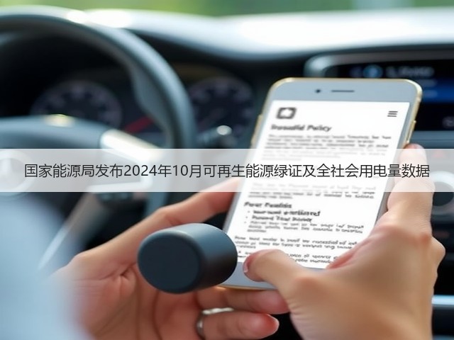 国家能源局发布2024年10月可再生能源绿证及全社会用电量数据(图3)