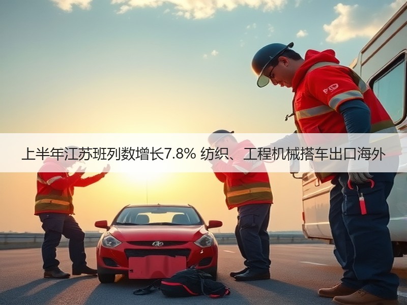 上半年江苏班列数增长7.8% 纺织、工程机械搭车出口海外