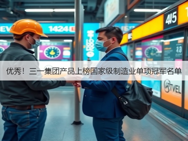 优秀!三一集团产品上榜国家级制造业单项冠军名单(图1) 优秀!三一集团产品上榜国家级制造业单项冠军名单(图1)