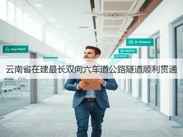 云南省在建最长双向六车道公路隧道顺利贯通(图3)