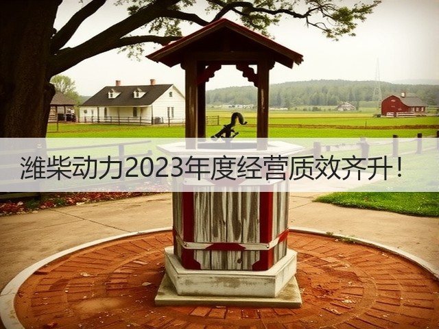 潍柴动力2023年度经营质效齐升！(图2)