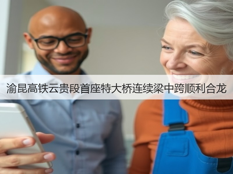 渝昆高铁云贵段首座特大桥连续梁中跨顺利合龙