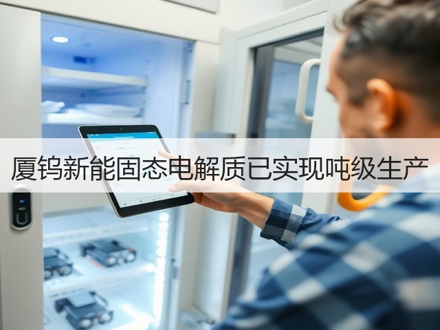 厦钨新能固态电解质已实现吨级生产(图1)