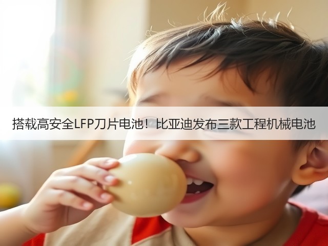 搭载高安全LFP刀片电池！比亚迪发布三款工程机械电池(图2)