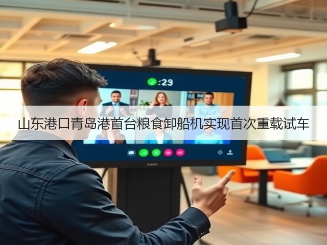 山东港口青岛港首台粮食卸船机实现首次重载试车(图1) 山东港口青岛港首台粮食卸船机实现首次重载试车(图1)