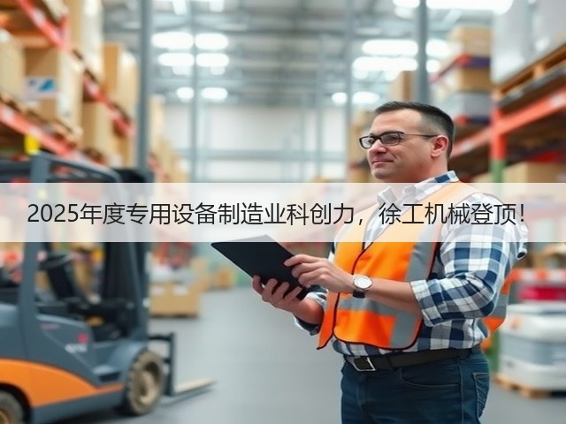 2025年度专用设备制造业科创力，徐工机械登顶！(图1)