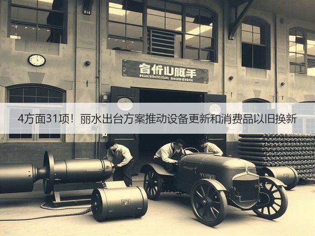 4方面31项!丽水出台方案推动设备更新和消费品以旧换新(图3) 4方面31项!丽水出台方案推动设备更新和消费品以旧换新(图3)