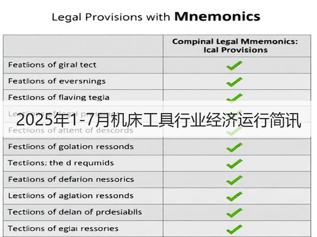2025年1-7月机床工具行业经济运行简讯(图2) 2025年1-7月机床工具行业经济运行简讯(图2)