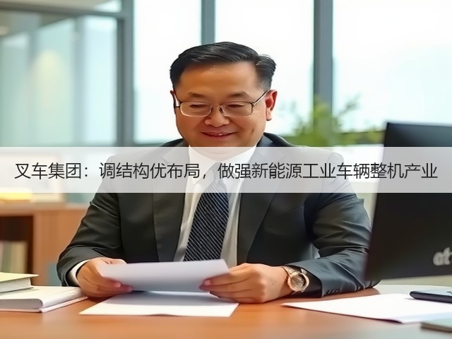 叉车集团:调结构优布局,做强新能源工业车辆整机产业(图2) 叉车集团:调结构优布局,做强新能源工业车辆整机产业(图2)