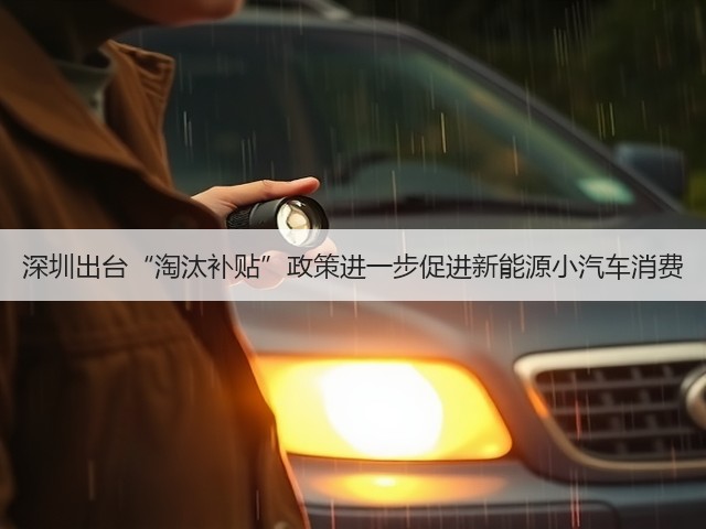 深圳出台“淘汰补贴”政策进一步促进新能源小汽车消费(图3) 深圳出台“淘汰补贴”政策进一步促进新能源小汽车消费(图3)