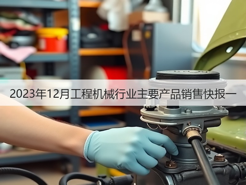 2023年12月工程机械行业主要产品销售快报一