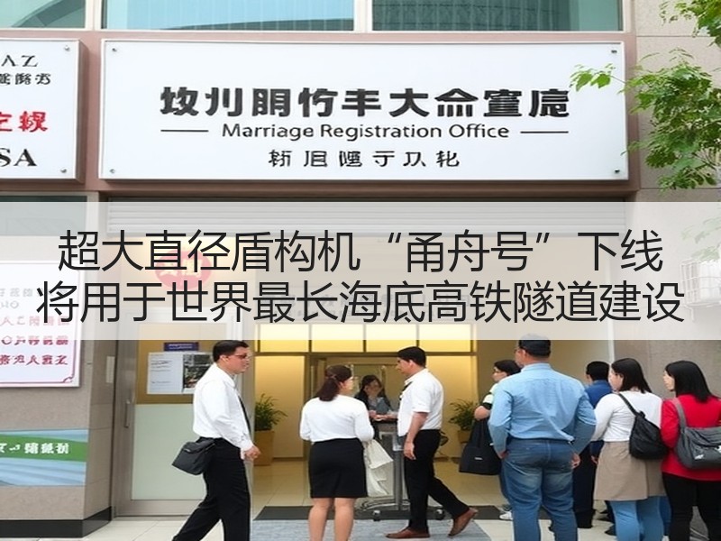 超大直径盾构机“甬舟号”下线 将用于世界最长海底高铁隧道建设