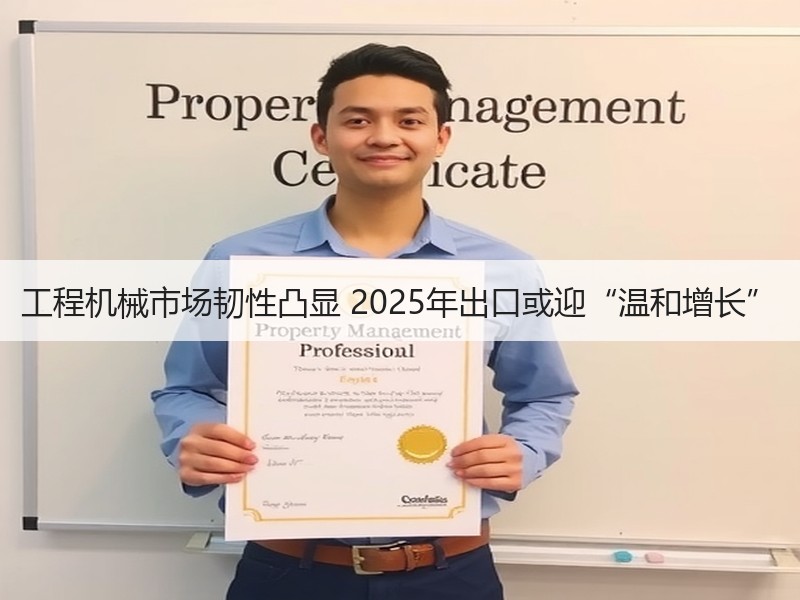 工程机械市场韧性凸显 2025年出口或迎“温和增长” 工程机械市场韧性凸显 2025年出口或迎“温和增长”