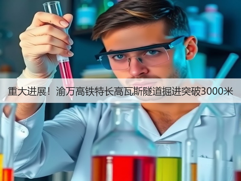 重大进展！渝万高铁特长高瓦斯隧道掘进突破3000米