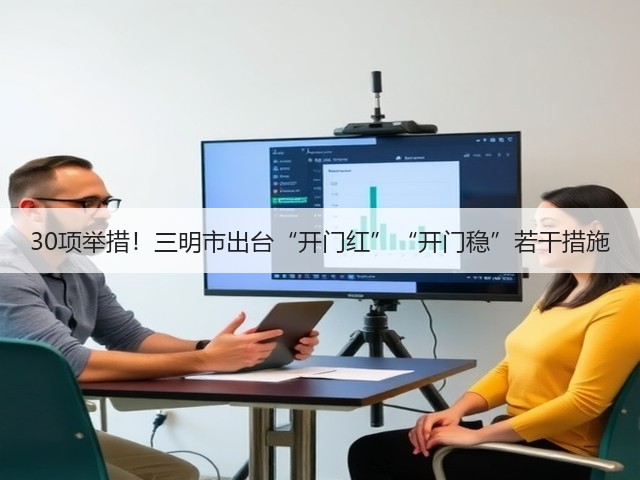 30项举措！三明市出台“开门红”“开门稳”若干措施(图1)