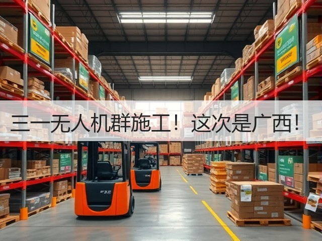 三一无人机群施工!这次是广西!(图3) 三一无人机群施工!这次是广西!(图3)