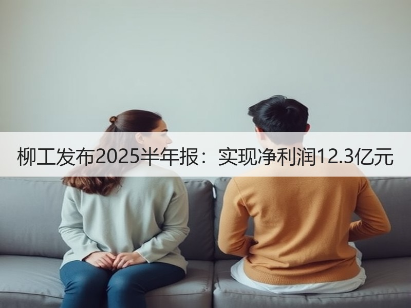 柳工发布2025半年报:实现净利润12.3亿元 柳工发布2025半年报:实现净利润12.3亿元