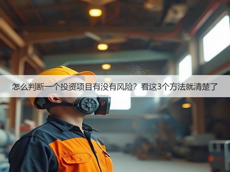 怎么判断一个投资项目有没有风险？看这3个方法就清楚了