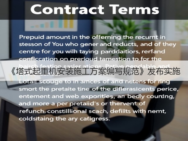 《塔式起重机安装施工方案编写规范》发布实施(图3) 《塔式起重机安装施工方案编写规范》发布实施(图3)