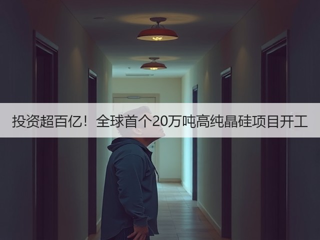 投资超百亿!全球首个20万吨高纯晶硅项目开工(图1) 投资超百亿!全球首个20万吨高纯晶硅项目开工(图1)