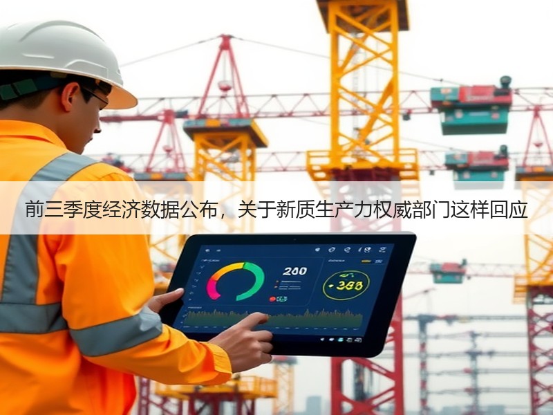 前三季度经济数据公布,关于新质生产力权威部门这样回应 前三季度经济数据公布,关于新质生产力权威部门这样回应