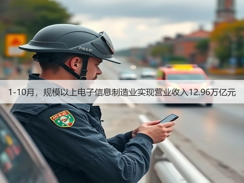 1-10月，规模以上电子信息制造业实现营业收入12.96万亿元