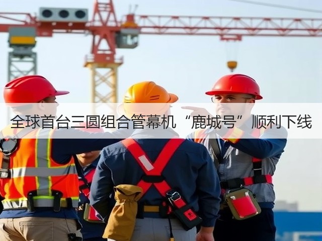 全球首台三圆组合管幕机“鹿城号”顺利下线(图1) 全球首台三圆组合管幕机“鹿城号”顺利下线(图1)