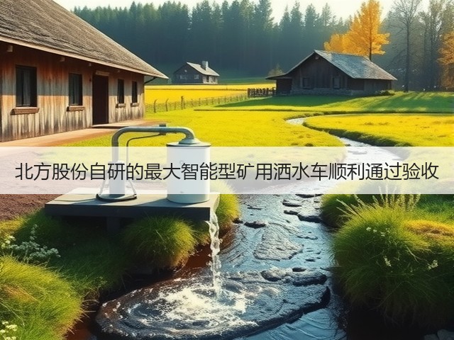 北方股份自研的最大智能型矿用洒水车顺利通过验收(图1)