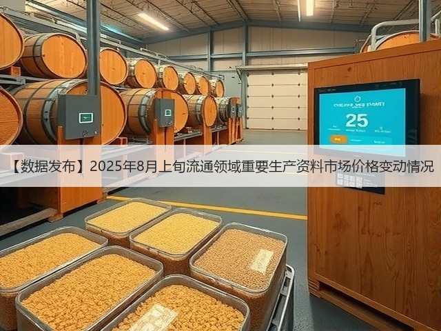 【数据发布】2025年8月上旬流通领域重要生产资料市场价格变动情况(图1)