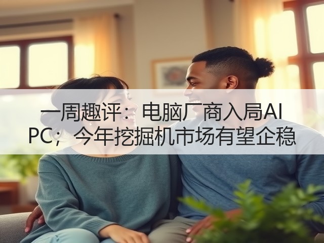一周趣评:电脑厂商入局AI PC;今年挖掘机市场有望企稳(图1) 一周趣评:电脑厂商入局AI PC;今年挖掘机市场有望企稳(图1)