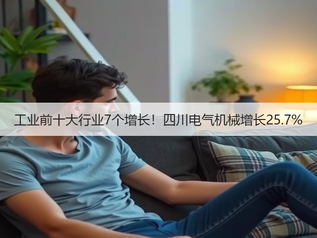 工业前十大行业7个增长!四川电气机械增长25.7%(图2) 工业前十大行业7个增长!四川电气机械增长25.7%(图2)