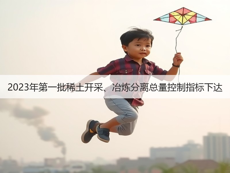 2023年第一批稀土开采、冶炼分离总量控制指标下达 2023年第一批稀土开采、冶炼分离总量控制指标下达