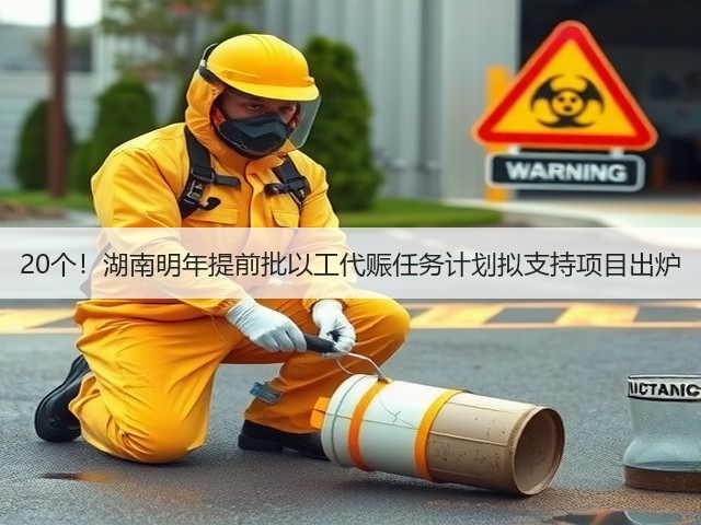 20个！湖南明年提前批以工代赈任务计划拟支持项目出炉(图1)