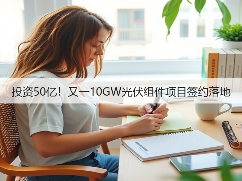 投资50亿!又一10GW光伏组件项目签约落地 投资50亿!又一10GW光伏组件项目签约落地