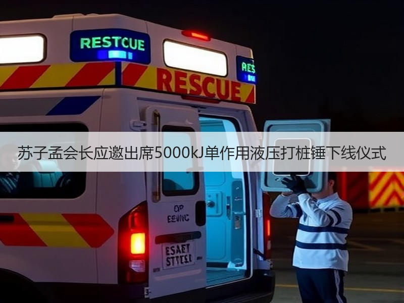 苏子孟会长应邀出席5000kJ单作用液压打桩锤下线仪式 苏子孟会长应邀出席5000kJ单作用液压打桩锤下线仪式