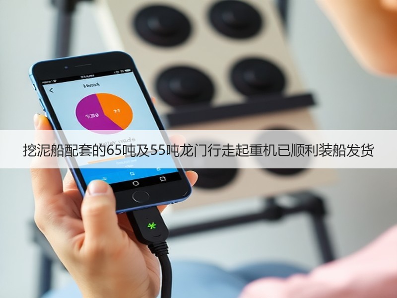 挖泥船配套的65吨及55吨龙门行走起重机已顺利装船发货
