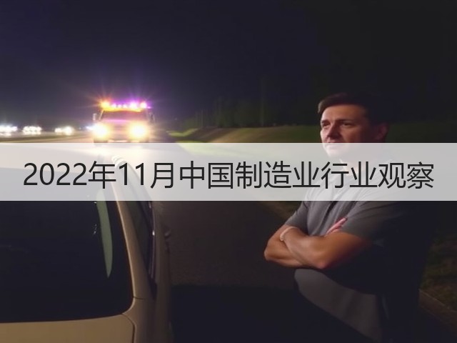2022年11月中国制造业行业观察(图1) 2022年11月中国制造业行业观察(图1)