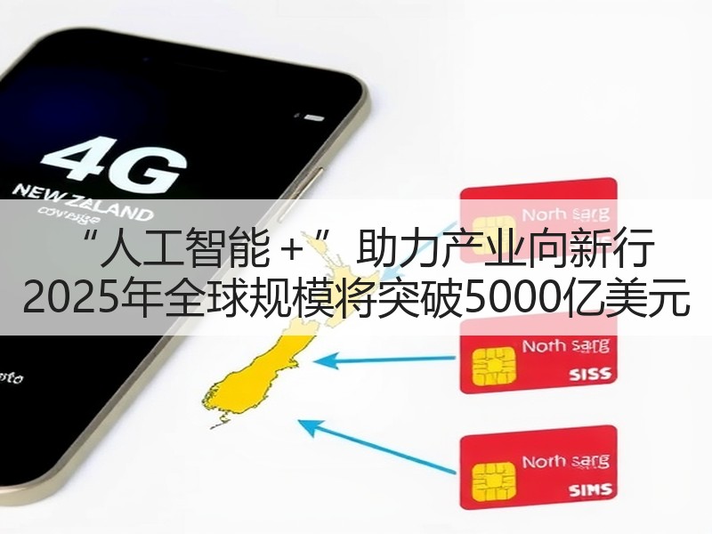“人工智能+”助力产业向新行 2025年全球规模将突破5000亿美元 “人工智能+”助力产业向新行 2025年全球规模将突破5000亿美元