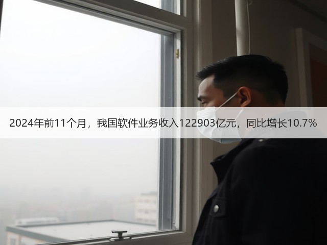 2024年前11个月,我国软件业务收入122903亿元,同比增长10.7%(图3) 2024年前11个月,我国软件业务收入122903亿元,同比增长10.7%(图3)