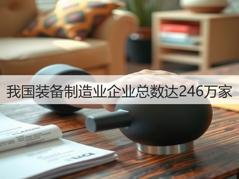 我国装备制造业企业总数达246万家
