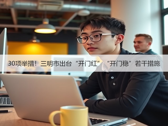 30项举措！三明市出台“开门红”“开门稳”若干措施(图2)