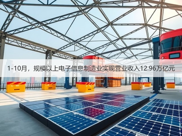1-10月，规模以上电子信息制造业实现营业收入12.96万亿元(图2)