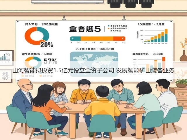 山河智能拟投资1.5亿元设立全资子公司 发展智能矿山装备业务(图2) 山河智能拟投资1.5亿元设立全资子公司 发展智能矿山装备业务(图2)